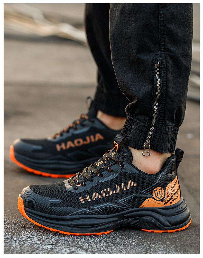 Men's Premium Cross-Border Safety Shoes: Steel Toe, Anti-Smash, Anti-Puncture, Lightweight & Breathable Work Protection