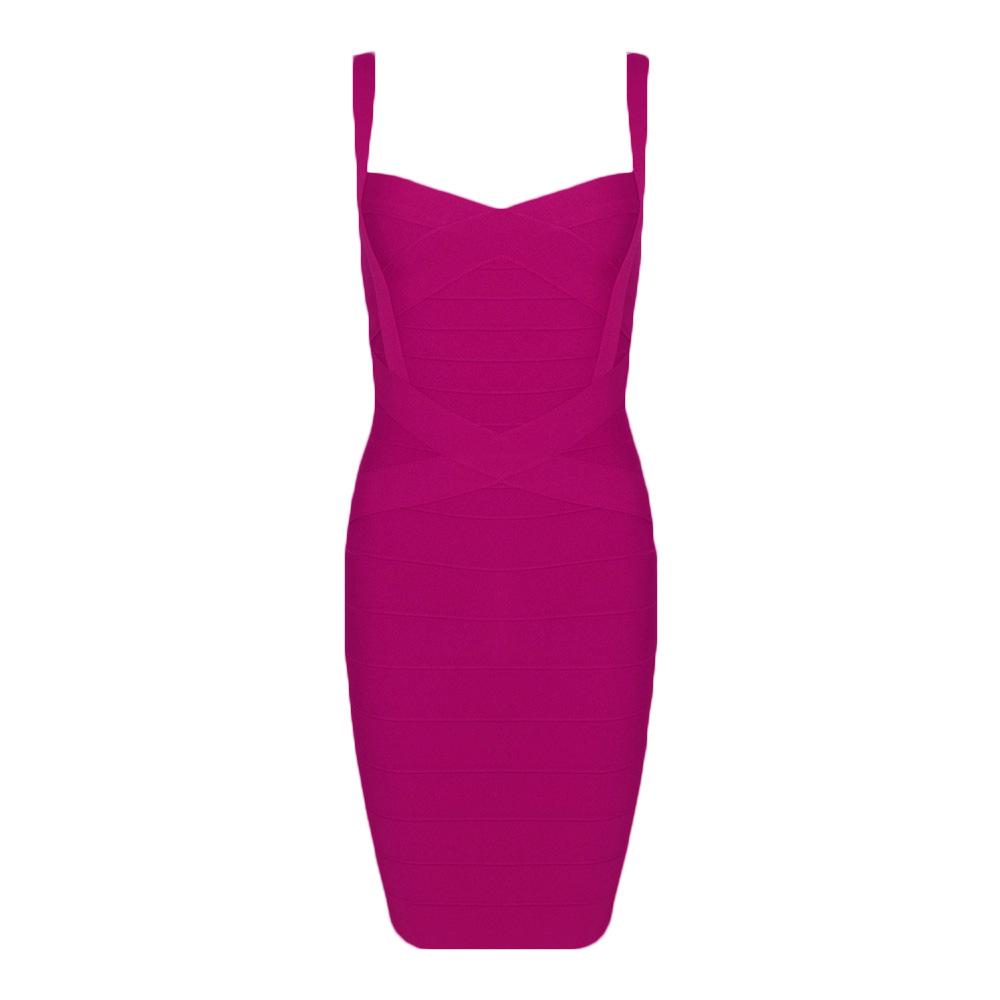 

Сексуальна еластична багатоколірна бандажна сукня-обтягувач на тонких бретельках - Мода для нічного клубу L