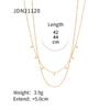 Double Diamond Sequin Necklace Simple Geometric Vintage Double Tassel Clavicle Chain Wedding Party Accessories Fine Jewelry