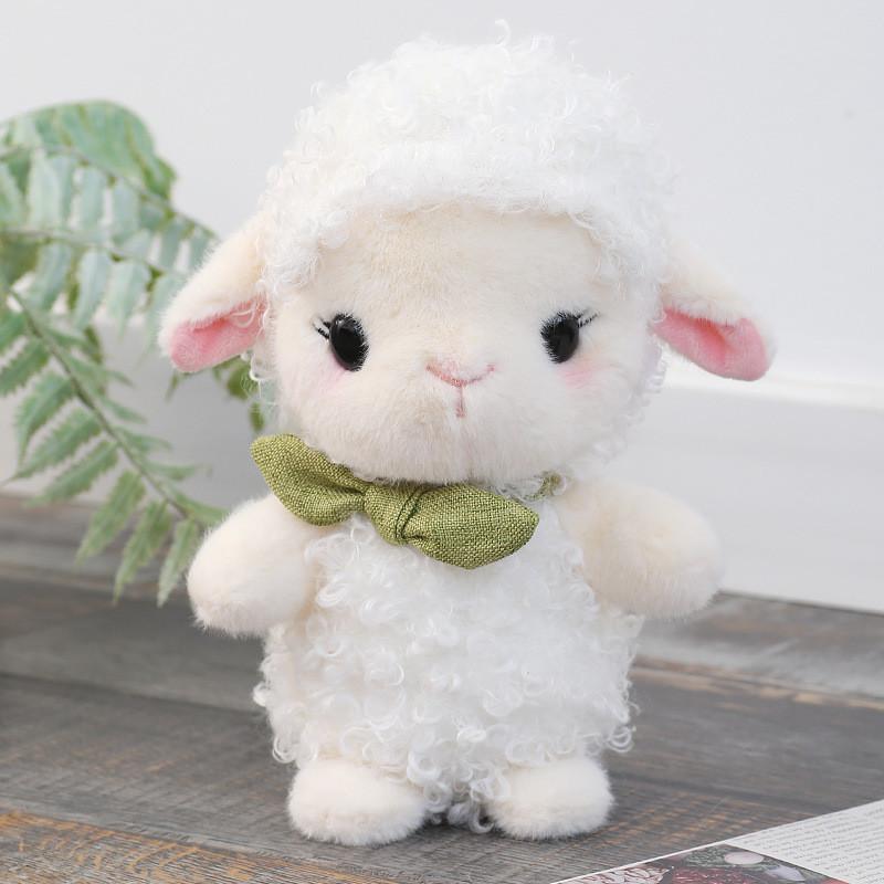 

Sheep Plush Toy With Long Faux Fur For Kids Gift And Animal Collection 35cm білий