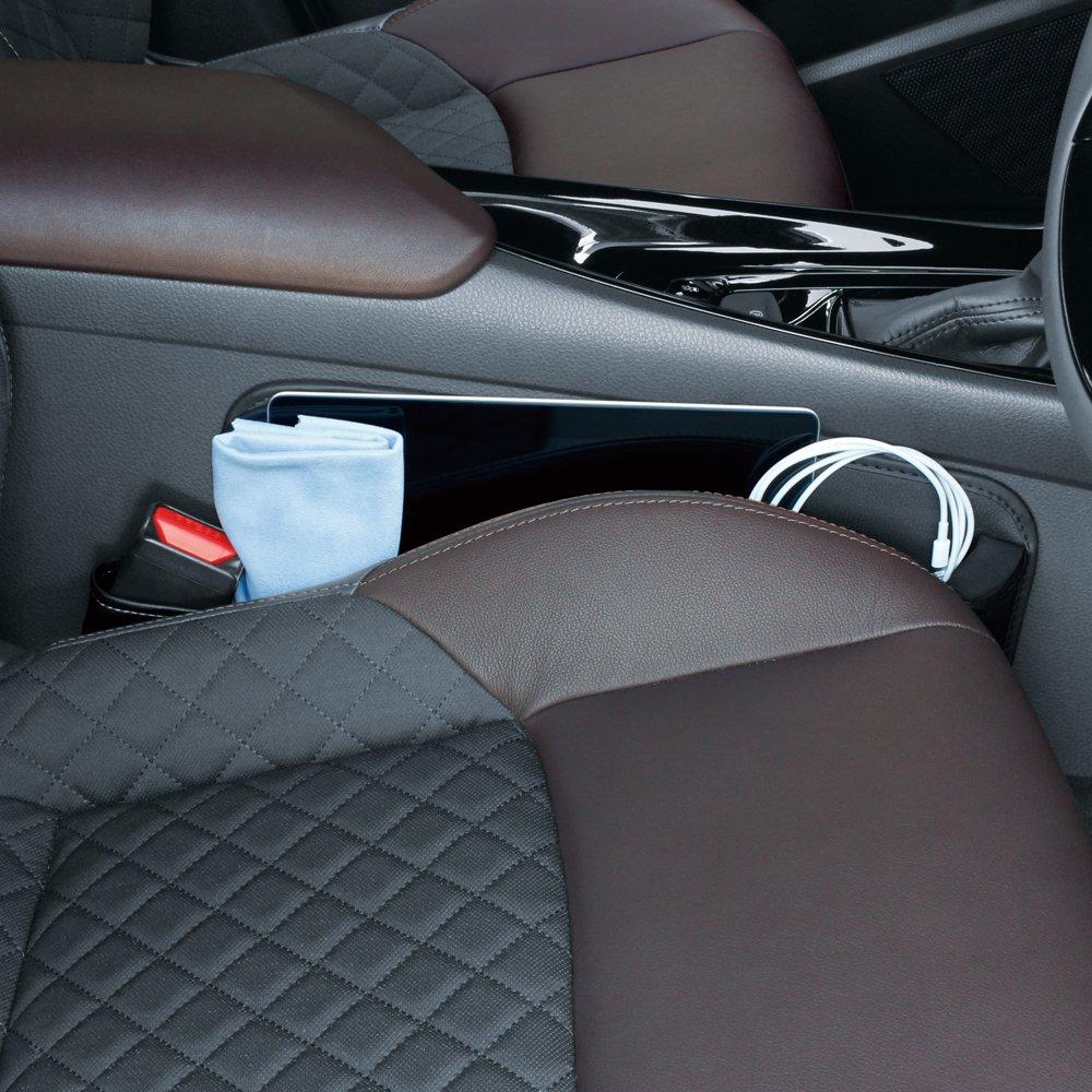 Tsuchiya Yac Storage Seat Side Pocket for the for Toyota Vehicle-Specific Pocket, Driver's Side, Black, SY-C9, C-HR