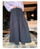 2025 Autumn Floral A-line Slimming Skirt with Elastic Waist for Women