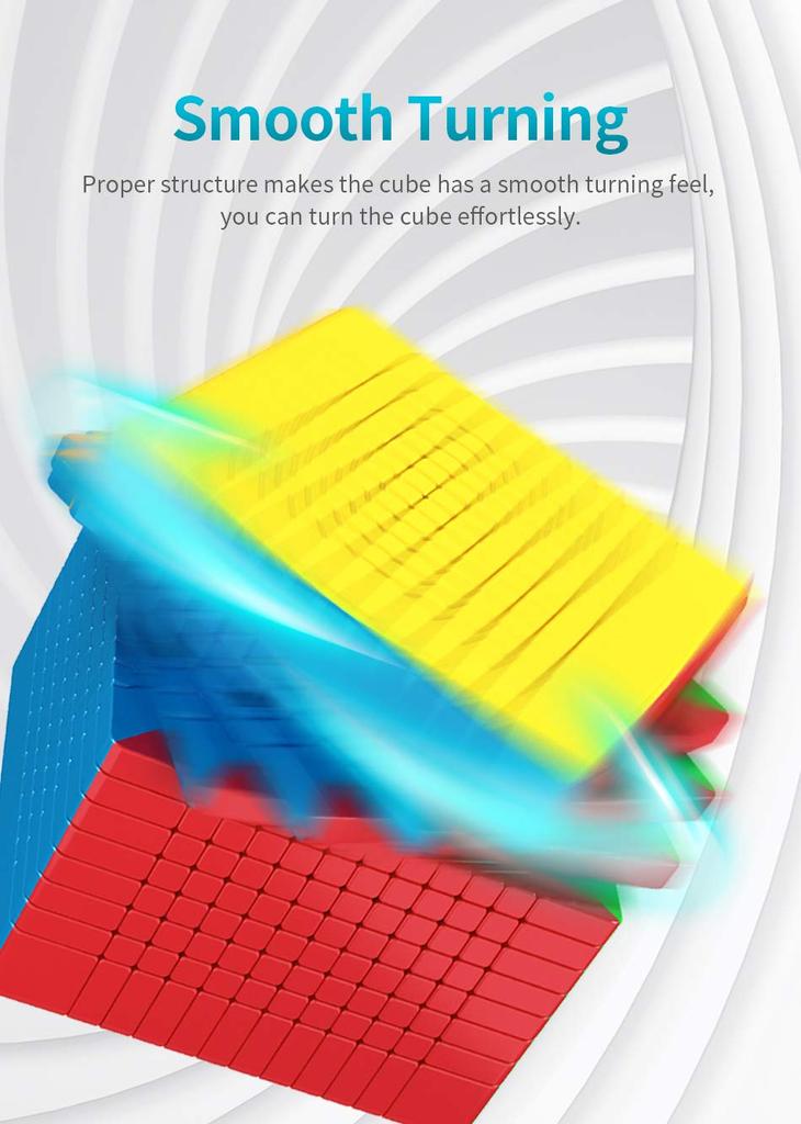 Bucubke Moyu Meilong 12x12 Stickerless Magic Cube Classroom Puzzle Magic Cube MoFang JiaoShi Authentic 93mm MFJS MEILONG 12x12x12 Puzzle Cube Toy