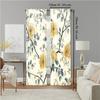 2 pcs   versatile polyester transparent curtains for home decoration European Style for use in bedrooms and living rooms