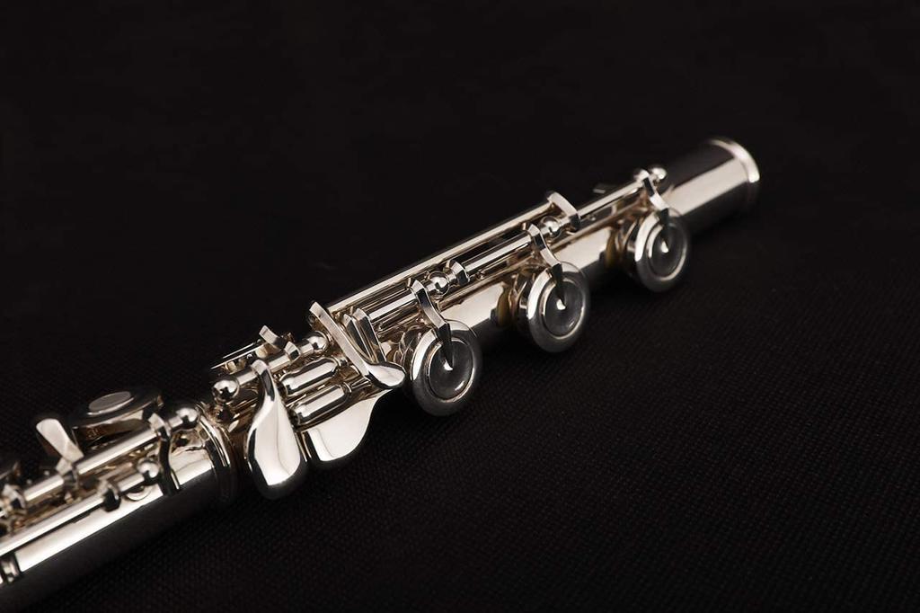 TUOREN 17keys B Foot Flute Joint Flute Repair Parts Accessories Connector Diameter 20mm Silver Plated