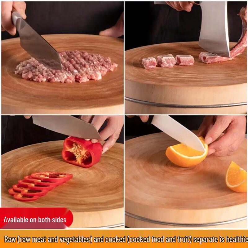 Juxin Solid Willow Wood Round Cutting Board