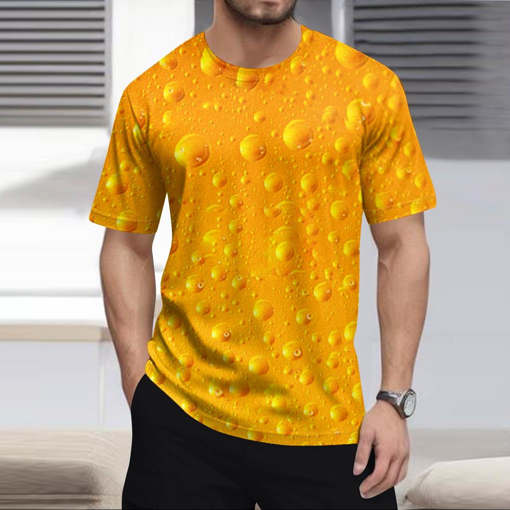 Pánské módní tričko, Streetové ležérní oblečení s krátkým rukávem