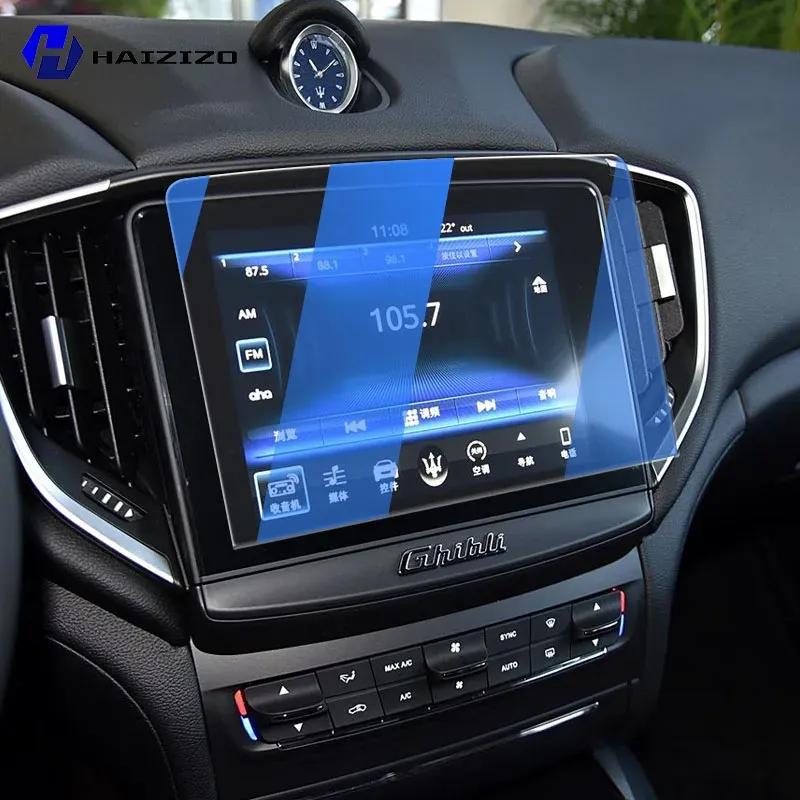 For Maserati Ghibli 2017- Tempered Glass Car Navigation Screen Protector Film Dashboard Monitor Screen Protective Film Refit