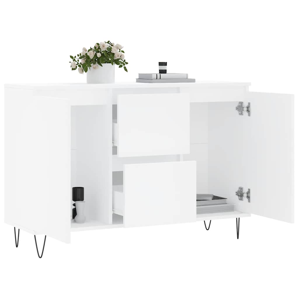 vidaXL Sideboard Weiß 101,5x35x70 cm Holzwerkstoff