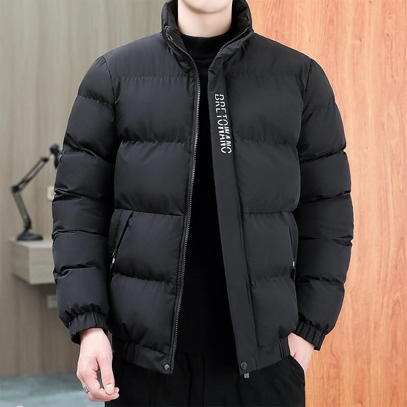 New Cotton-padded Men's Autumn and Winter Coats Flowing Cotton-padded Men's Thickened Slim-fitting Cotton-padded Jackets