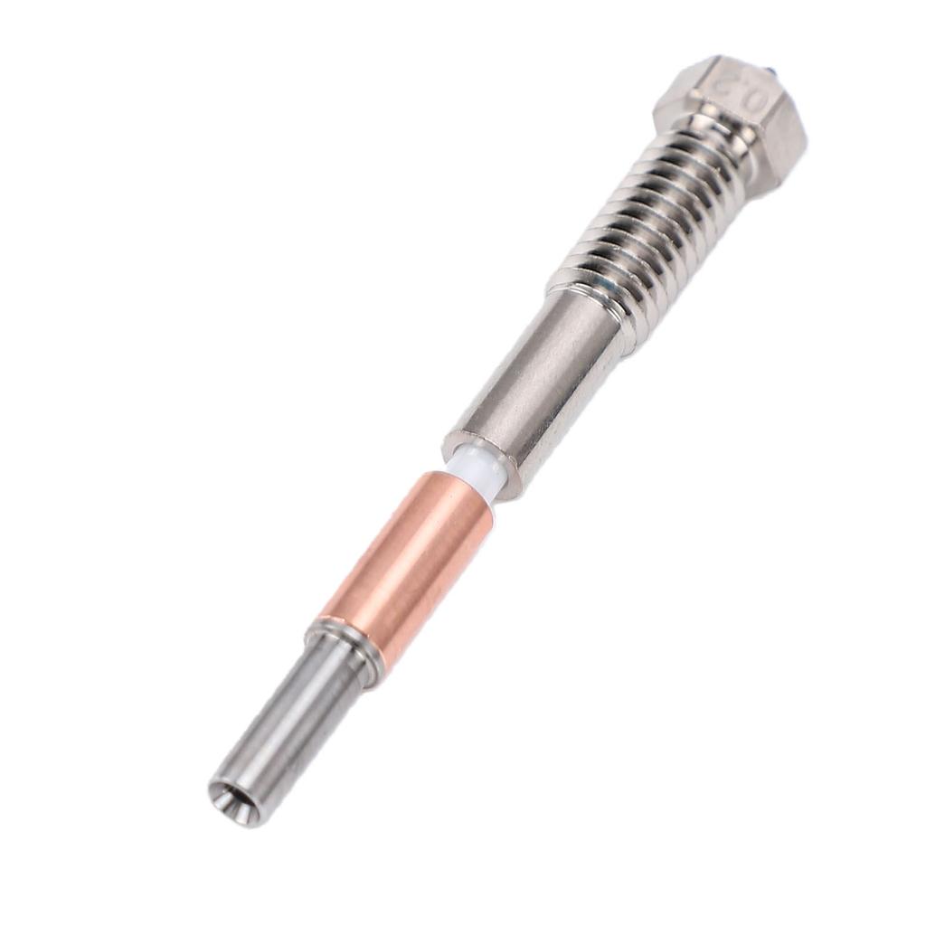 2PCS Bimetal Nozzle Replacement for QIDI Q2 Q2C 3D Printer 0.2mm Hardened Steel Tip High Temperature 370 degrees C