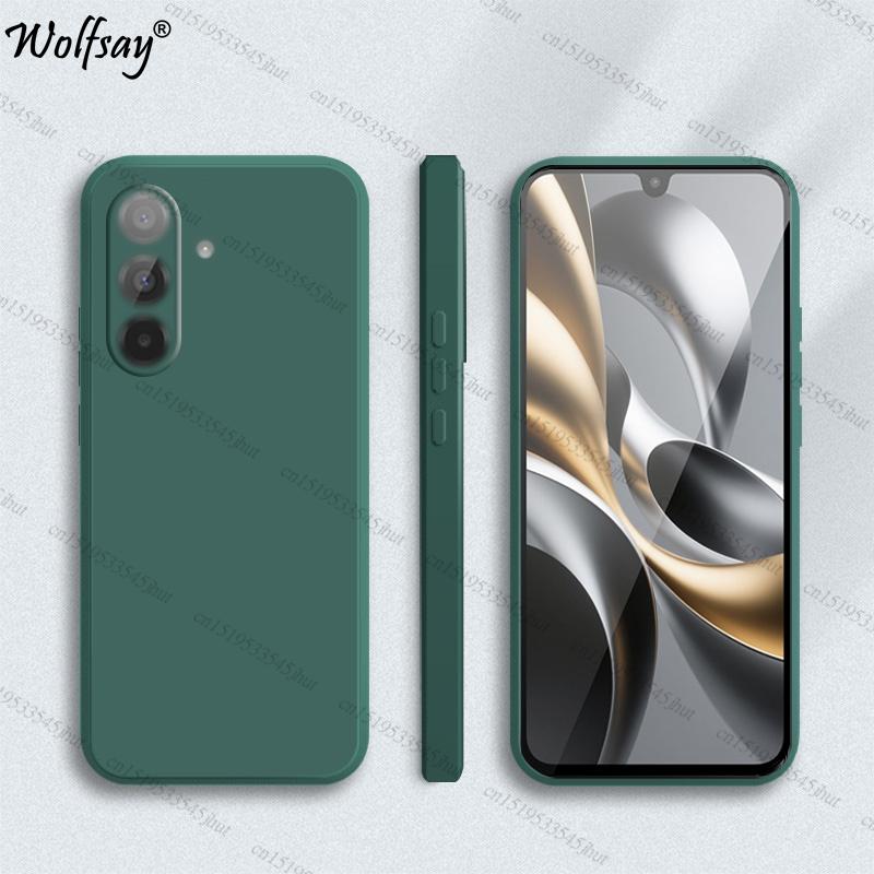 

Чехол для Samsung Galaxy A17 Чехол Противоударный Мягкий Оригинальный Жидкий Силиконовый Чехол-накладка Samsung A17 Чехол для Samsung A17 TPU Funda For Samsung A17