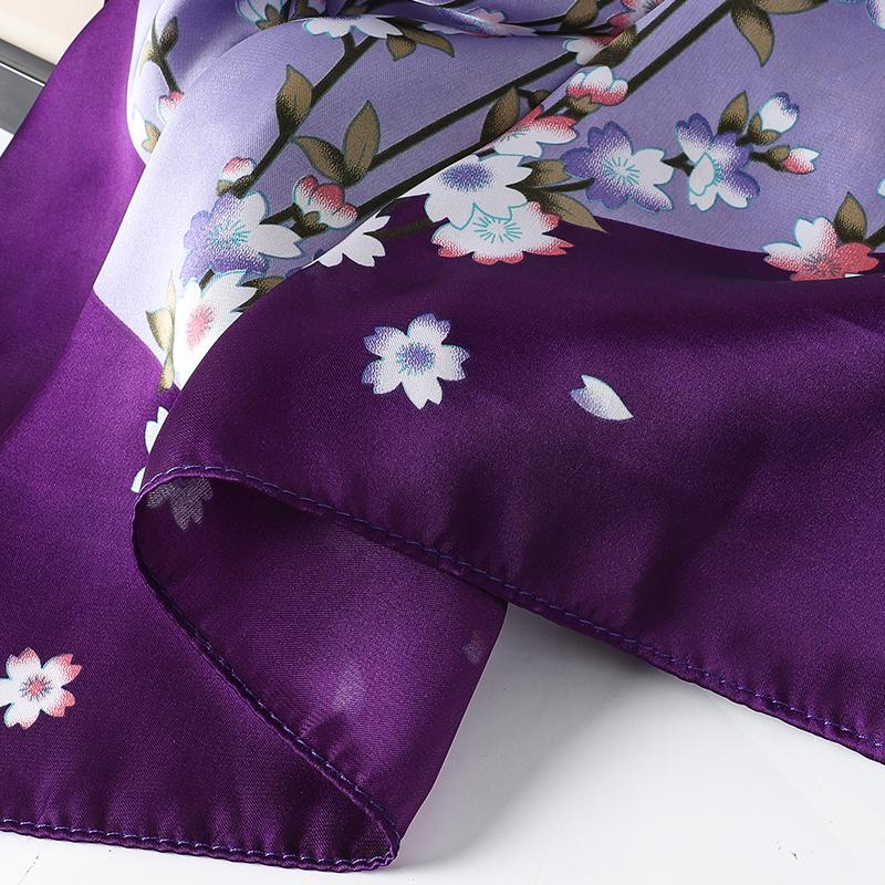 Silk Satin Scarf For Women, 70x70cm, Printed Handkerchief, Square Head Bandana, Small Neck Silencer,Ab For Ladies And Girls