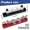 4 Way Battery Terminal Distribution Block 150A 48V Professional Power Distribution Block M6 Stable Bus Bar Distributor Block