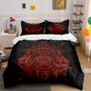 Decorative Red Abstract Design Bedding Duvet Cover Set Duvet Cover Pillowcases  (1*Duvet Cover 2*Pillowcases, Without Duvet Insert)