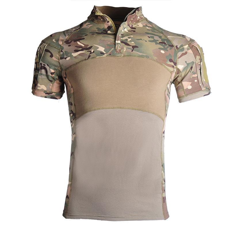 Taktische Baumwolle T-shirts Männer Armee Grün Kampf Camouflage T Shirt Männer Kurzarm Militär T-Shirt Outwear