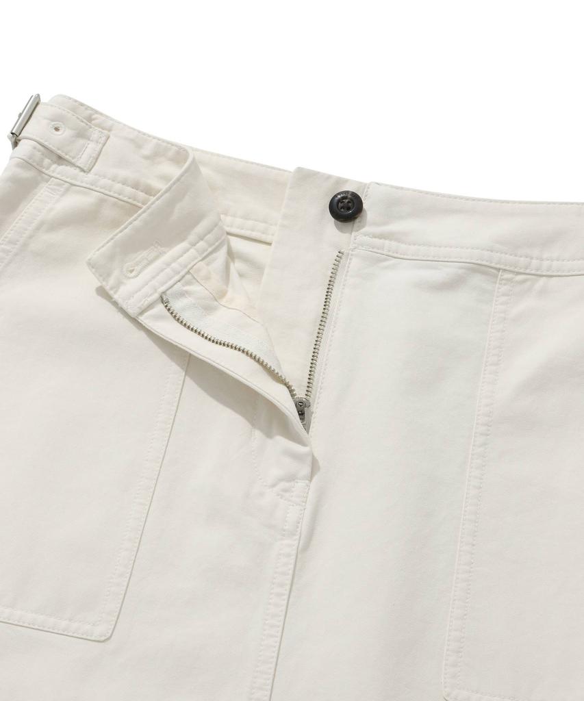 COVERNAT WOMAN Cotton Fatigue Skirt Ivory