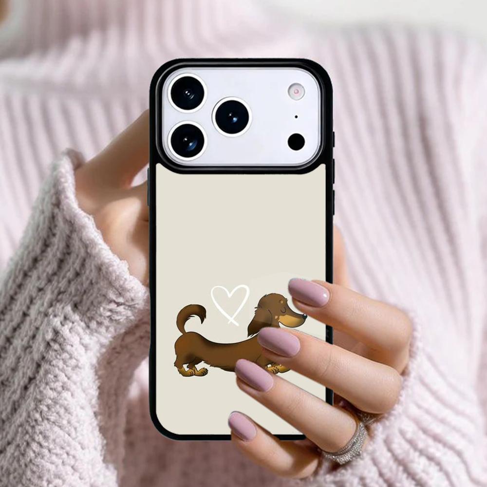 Dackel Würstchenhund Liebe Handyhülle Für Apple iPhone 17 Air 16E 15 14 Plus 13 12 11 Pro Max Mini Funda Cover