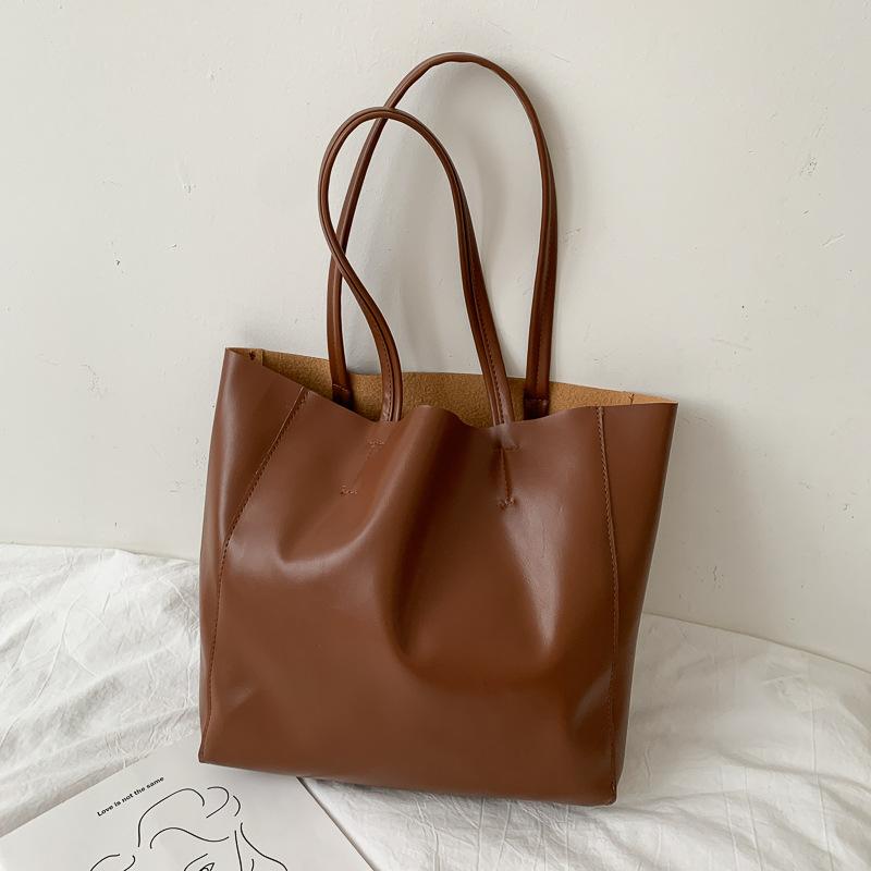 tall leather tote bolsa