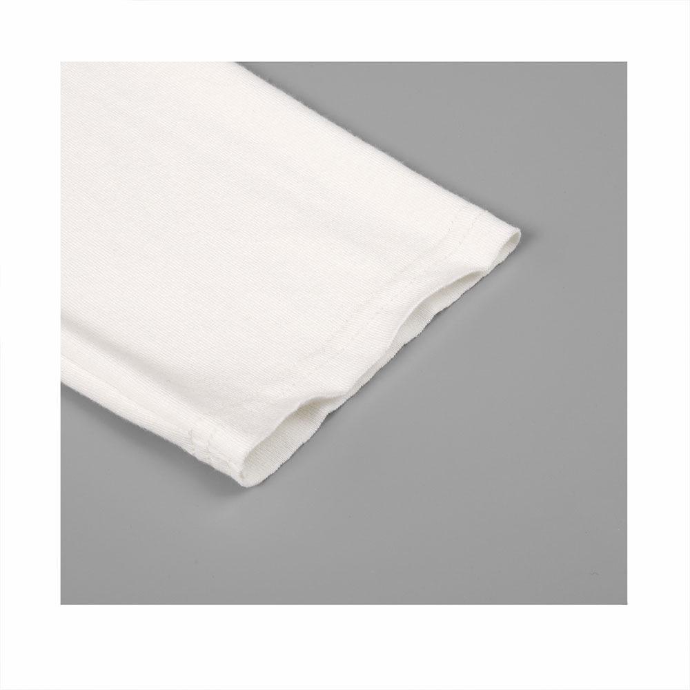 Peachzhou Mousse Elastic Three-Layer Raw-Edge Collar Casual Loose Wide Round Neck Long Sleeve Base Layer