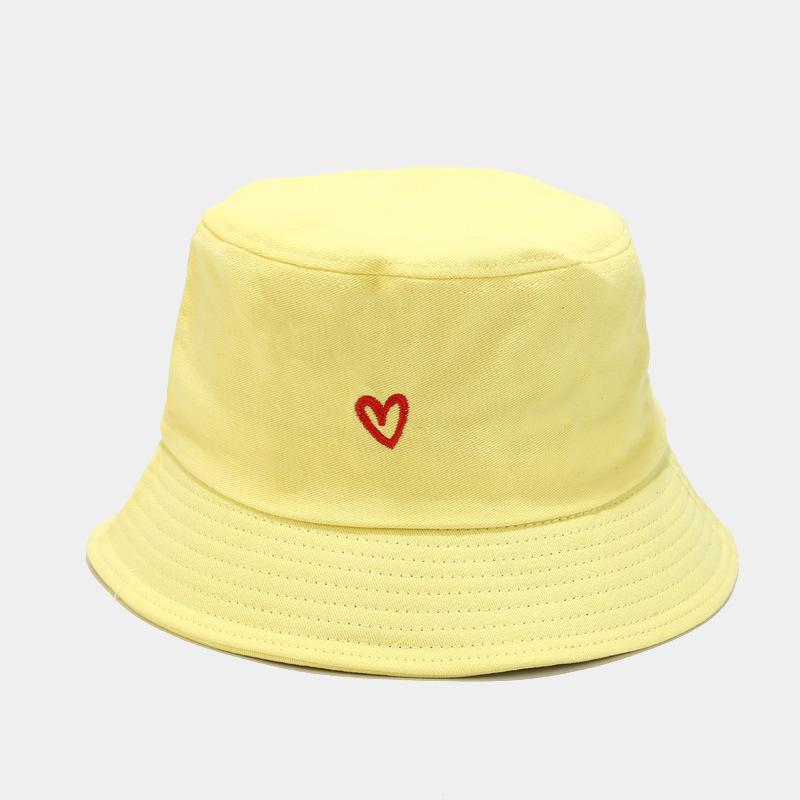 Love Embroidery Cotton Bucket Hat For Men And Women Beach, Golf, Fishing - Fun Outdoor Vacation Summe Cap