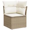 VidaXL 7-Piece Garden Sofa Set with Beige Cushions In Poly Rattan 3359638