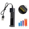 Universal 1 Slot USB Battery Charger LED Smart Charging Adapter For Rechargeable Batteries Li-ion 18650 26650 14500 18500 16650