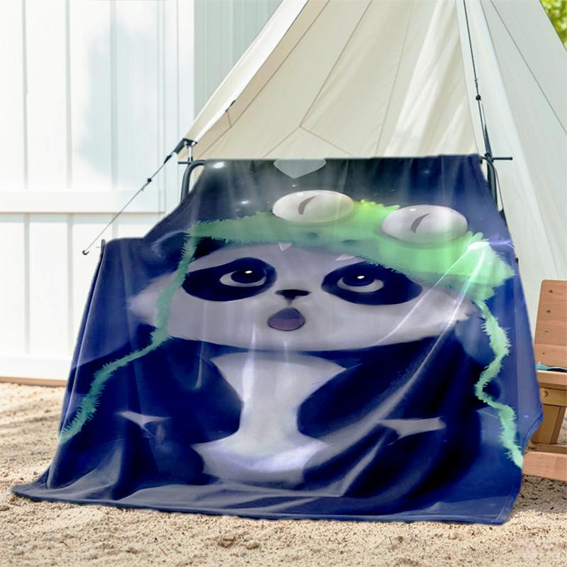 1pc Animals: cats, pattern blanket, all season lightweight home office outdoor nap multifunctional blanket