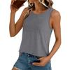 Women Summer Tank Tops Sleeveless Crew Neck Vest
