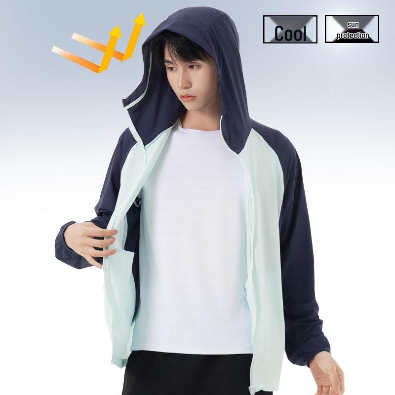 Ice Silk UPF50+ Sun Protection Clothing, Nylon Spandex, Cooling Fabric, Unisex, Custom Logo Option