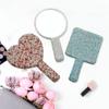 Strass-Kosmetik-Handspiegel Runde Quadratische Herzform Handspiegel Niedlicher Make-up-Spiegel