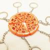 7Pcs Fun Pizza Pendant Necklace/Keychain Accessory for Daily Wear Dates Parties