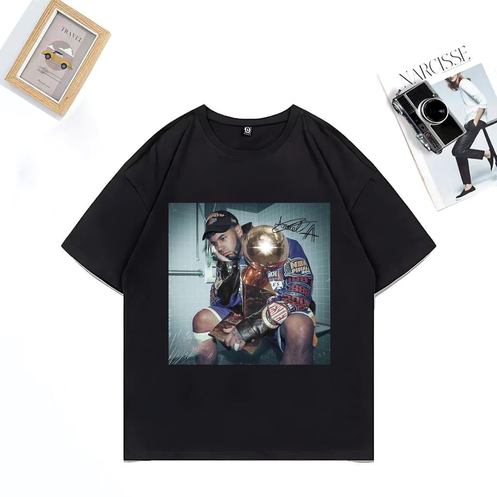 Anuel AA Graphics T Shirt Unisex WOMENs Fashion Oversized streetwear Cotton t shirts short sleeve vintage Unisex Hip Hop clothing
