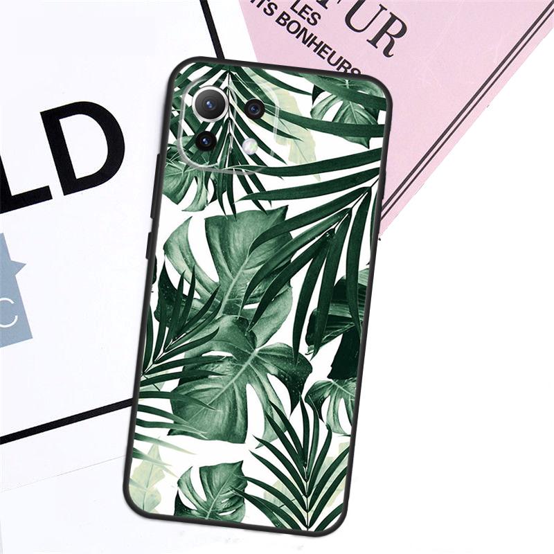 Tropical Leaf Pattern Case For Xiaomi 17 Pro Max 14 15 Ultra 13T 15T 14T Pro POCO X7 Pro X5 X6 F5 F6 F7 F8 Cover