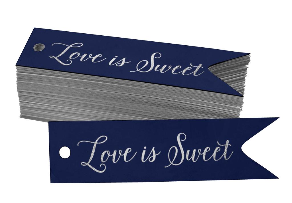 Inkdotpot Gold Foil Paper Hang Tags Love Is Sweet Wedding Favor Tags 100