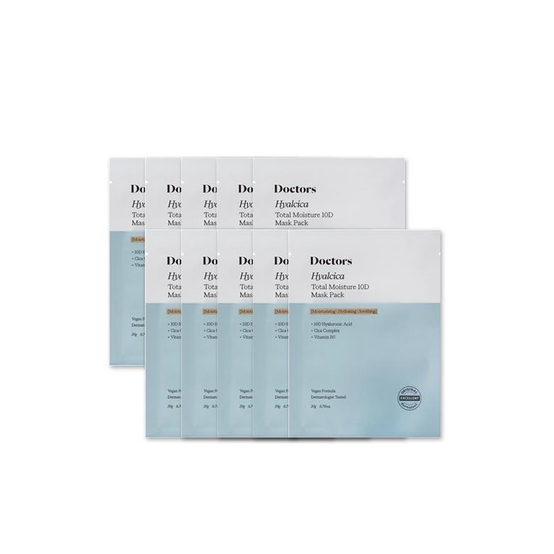 

DOCTORS Hyalcica Total Moisture 10D Mask Pack 20г*10шт