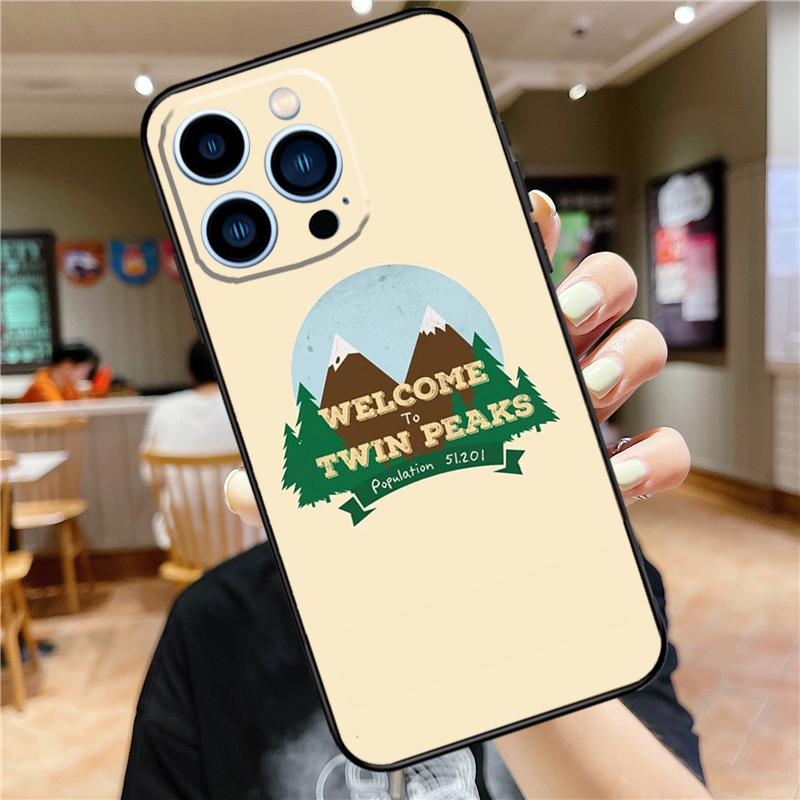 Welcome To Twin Peaks Case For iPhone 17 Pro Max 16 15 14 11 12 13 Mini Plus 16e 17 Air Bumper Cover Accessories