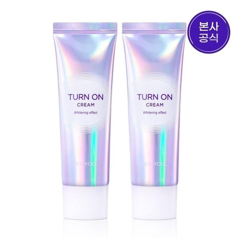 [1+1] Осветляющая база-тон Turn-On Cream 50мл 2ШТ / Молочно-белый осветляющий крем