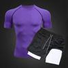 Men's Quick-Dry Double Layer Swim Shorts with Inner Lining - Anti-Embarrassment Swimsuit Set for Swimming and Hot Springs.
