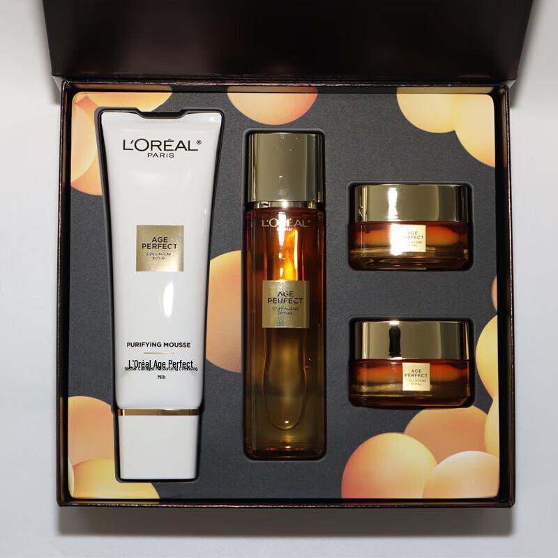 L'Oreal Gold Age Perfect Honey Collagen 4-Piece Skincare Set