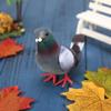 1/2PCS Gift Home Decoration Desktop Ornaments Artificial Birds Simulation Grey Pigeon Imitation Animal Dove Model