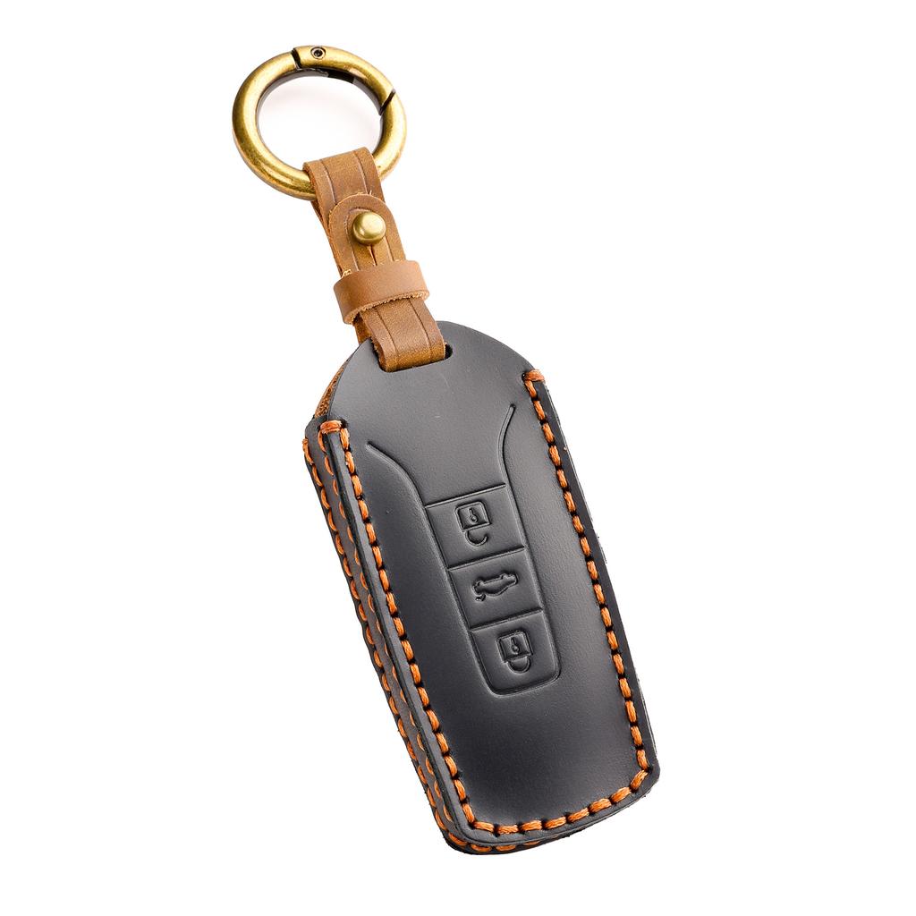 Car Key Protective Cover For Volkswagen Touareg 17/18/19/20/21 Imported Touareg Leather Handmade Bag