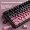 Keycap Set Side Engraved Gradient Color 134 Keys Pbt Double Sided Printed Shiny Backlit Keycaps For Mechanical Keyboards