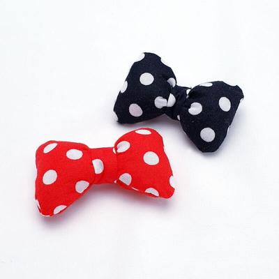 Fabric Polka Dot Ribbon Doll Keychain Material Accessory Supplies
