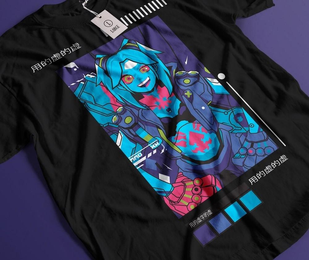 

Винтажная специальная футболка с аниме-любовью, японская футболка, футболка с аниме, футболка в подарок манга 4XL