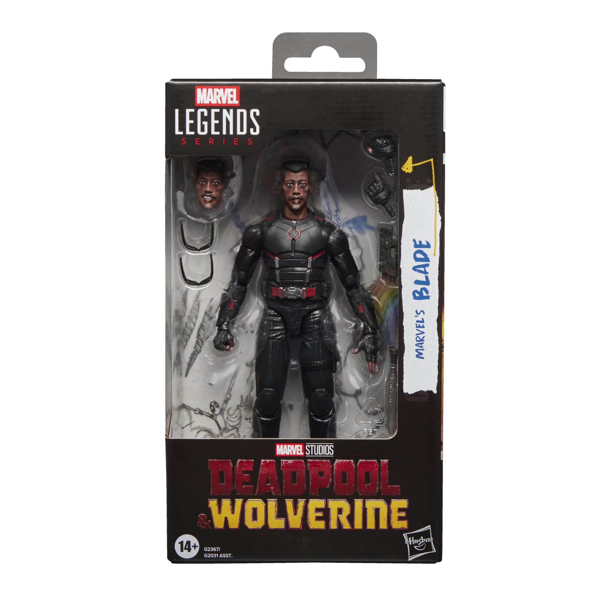 Hasbro Marvel Legends Series Blade Deadpool and Wolverine Action Figures 15 cm Official Collection for Marvel Studios