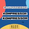 Premium TURBODIESEL KOMPRESSOR Compressor for CLK SLK SL CLS ML A B C S R Class Car Hood Fender Trunk Rear Bonnet Nameplate Decal Emblem Badge Sticker