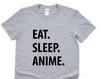 Eat Sleep Anime T-Shirt: Soft Cotton Unisex Tee