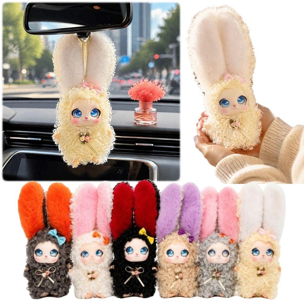 Long Ear Rabbit Plush Toy Bag Hanging Charms Rabbit Plush Keychain Bunny Plush Doll Gift