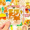 Clearance T01040620 50 Boho Stickers, Bohemian Decadent Cultural People Stickers Hand Account